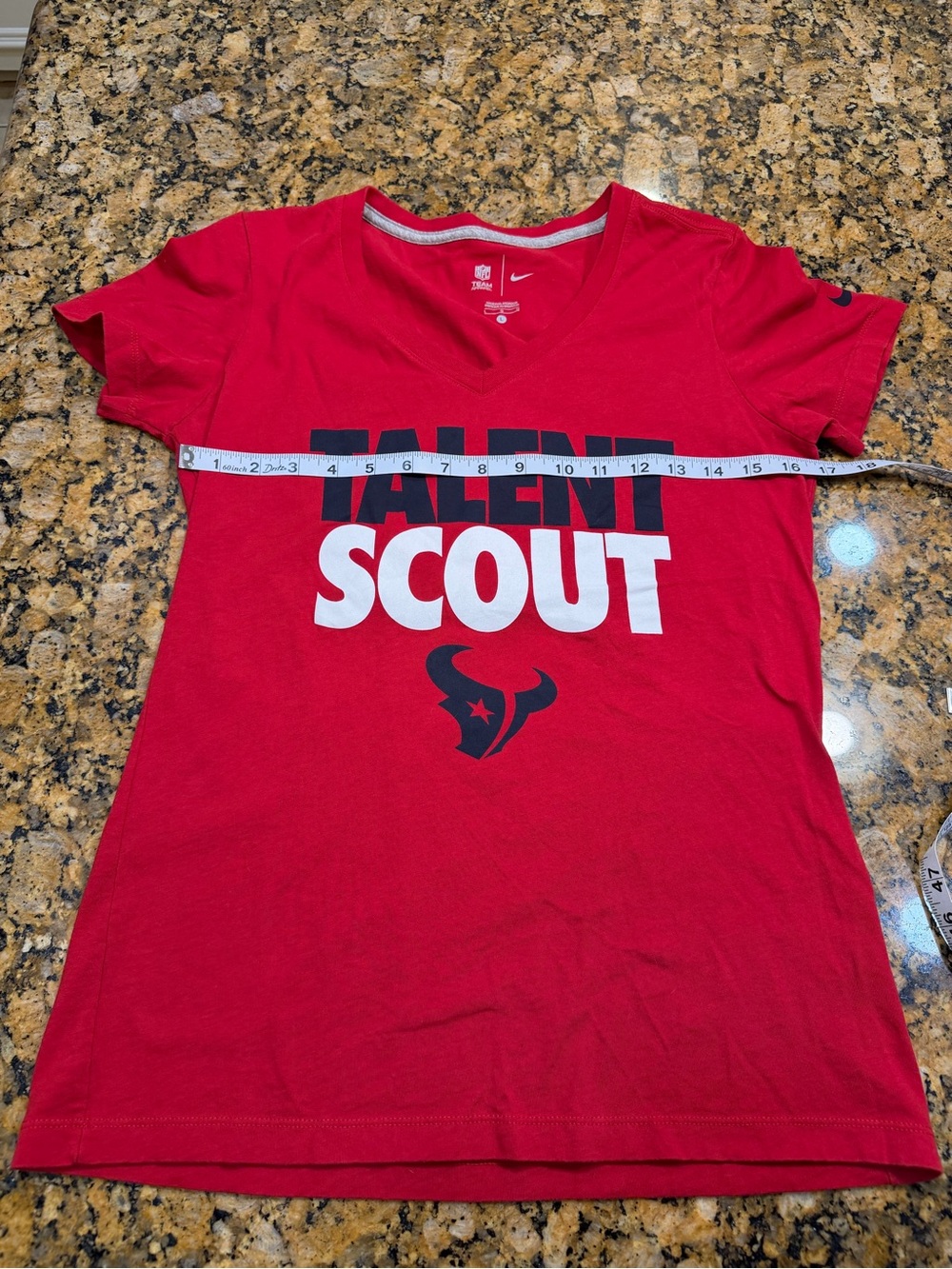Nike Red 'Talent Scout' Houston Texans Graphic V-Neck Tee